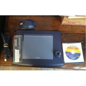 Wacom Intuos 2 USB 6x8 Graphics Drawing Tablet XD-0608-U w/ Pen and 2D Mouse